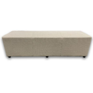 Gallery Used 66" W Kimball Upholstered Bench Seating – Beige Fabric