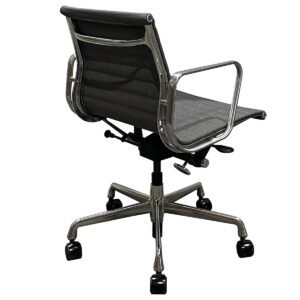 Gallery Used Herman Miller Eames Aluminum Group Mid-Back Conference Chair in Grey Upholstery