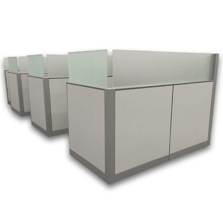 Used 6'x6' Herman Miller Canvas 6x6 Cubicle Workstation W/ Height Adjustable Desk (Priced Per Seat) 