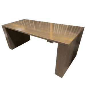 White 54" W Laminated Coffee Table W/ Chrome Legs
