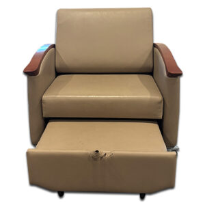 Gallery Used 38" W Light Brown Recliner Chair With Footrest