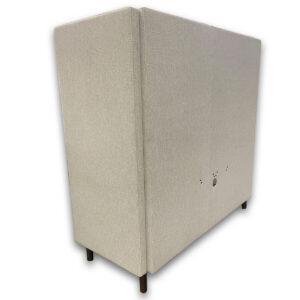 Gallery Used 66" W Kimball Upholstered Privacy Booth Seating - Modified Grommet Back