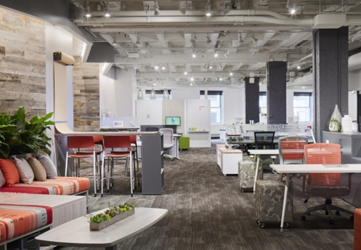 using space is important in modern office design concepts