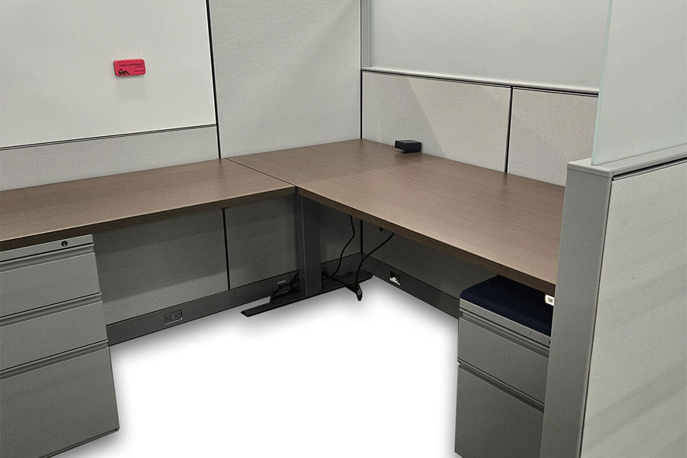 image of a used herman miller cubicle